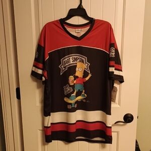 Vintage Mens XL Bart Simpson Graphic Jersey
